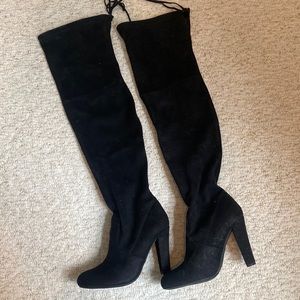 Steve Madden OTK black boots